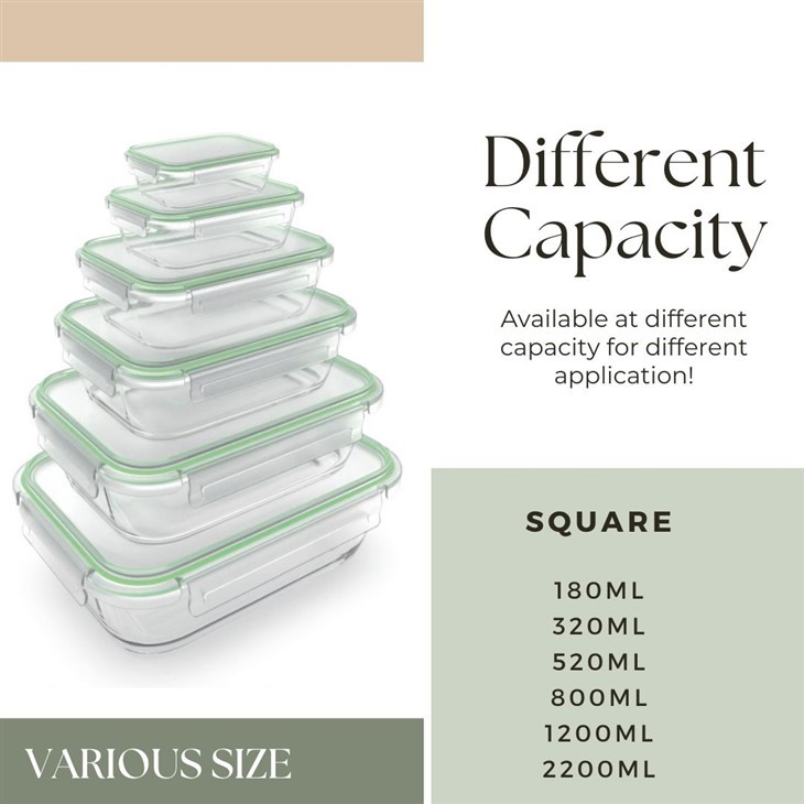 Glass Containers for Food Storage with Lids Glass Containers for Food Storage with Lids